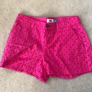 Old Navy Hot Pink Eyelet Shorts